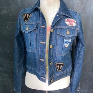 Life in Progress Patched Jean Jacket